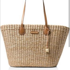 Malibu Large Woven Trapezoid Tote
